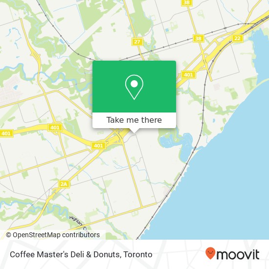 Coffee Master's Deli & Donuts map