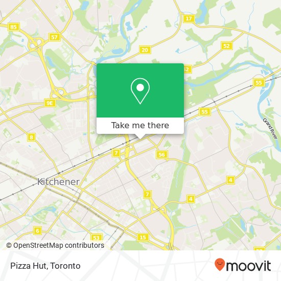 Pizza Hut map