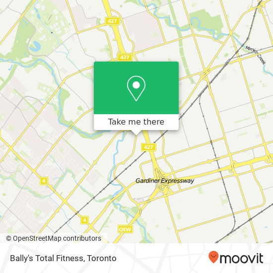 Bally's Total Fitness map