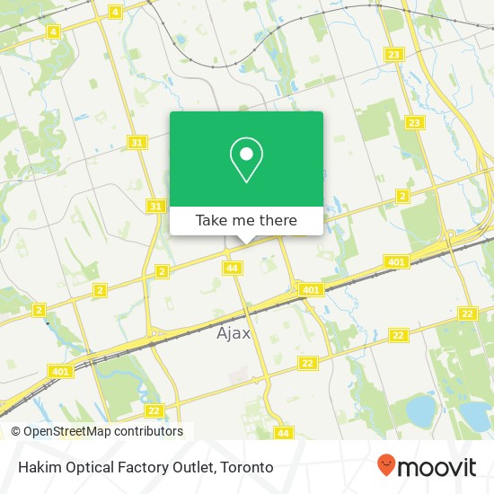 Hakim Optical Factory Outlet map