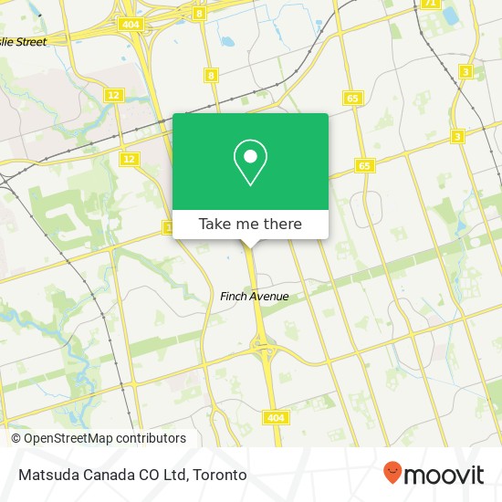 Matsuda Canada CO Ltd map