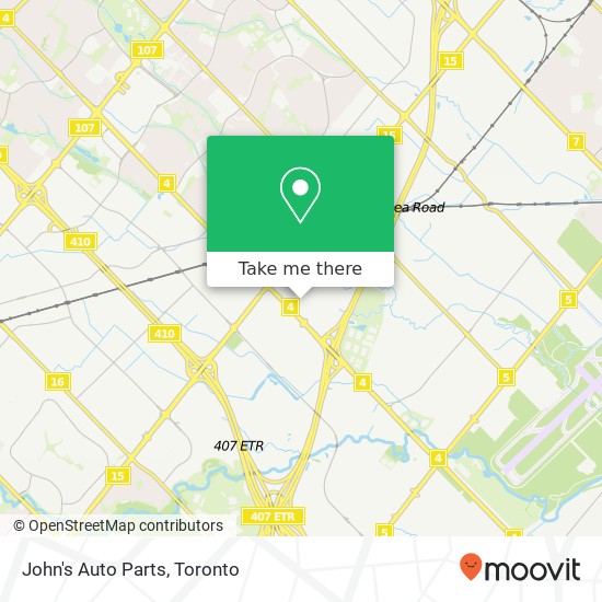 John's Auto Parts map