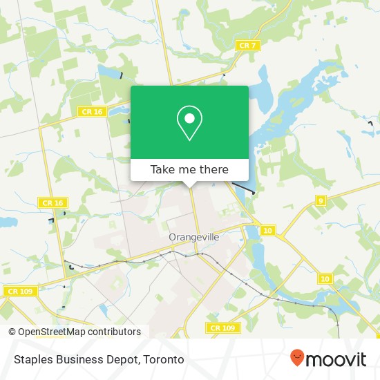 Staples Business Depot map