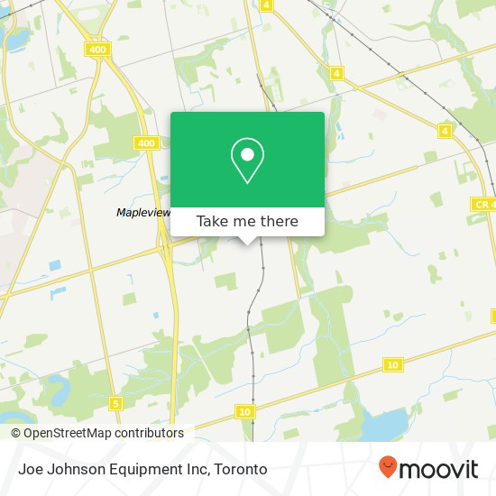 Joe Johnson Equipment Inc map