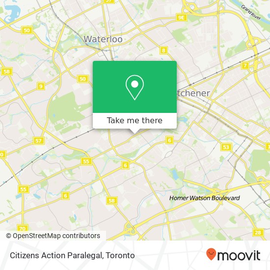 Citizens Action Paralegal map