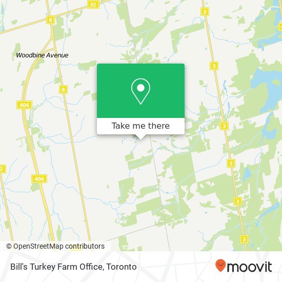 Bill's Turkey Farm Office map