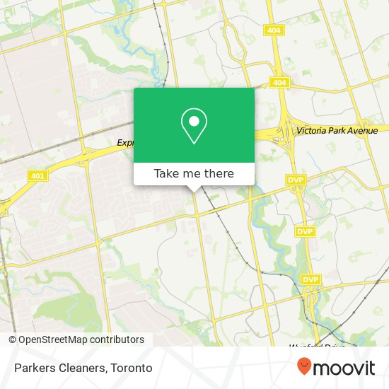 Parkers Cleaners map