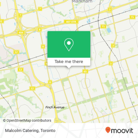 Malcolm Catering map