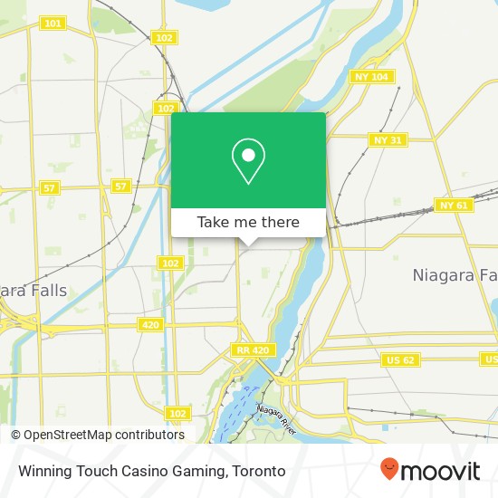 Winning Touch Casino Gaming map