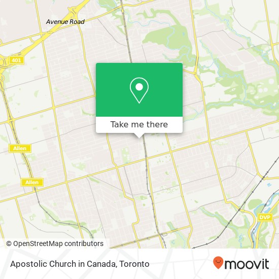 Apostolic Church in Canada map