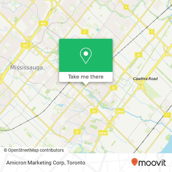 Amicron Marketing Corp map