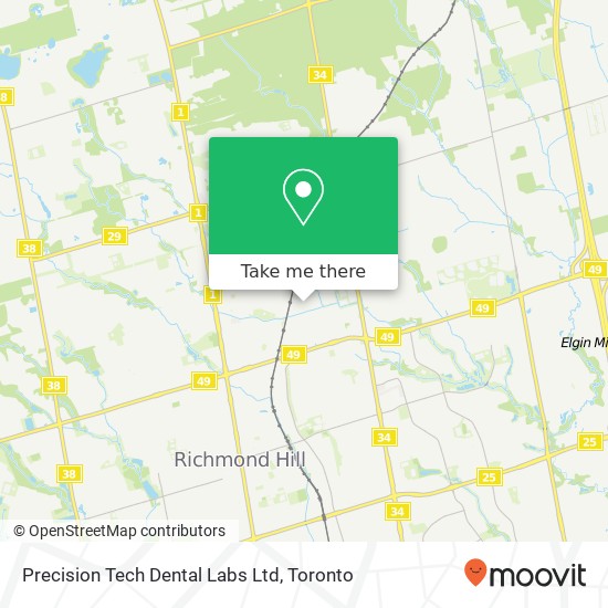 Precision Tech Dental Labs Ltd map