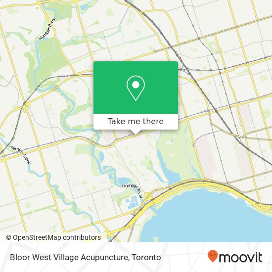 Bloor West Village Acupuncture map