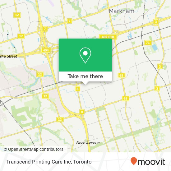 Transcend Printing Care Inc map