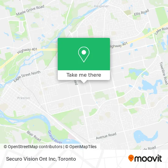 Securo Vision Ont Inc map