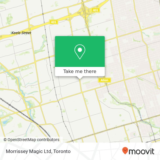 Morrissey Magic Ltd map