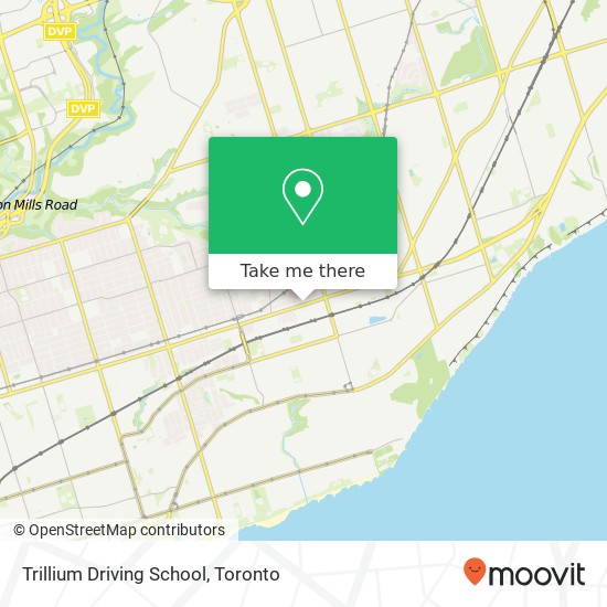 Trillium Driving School map