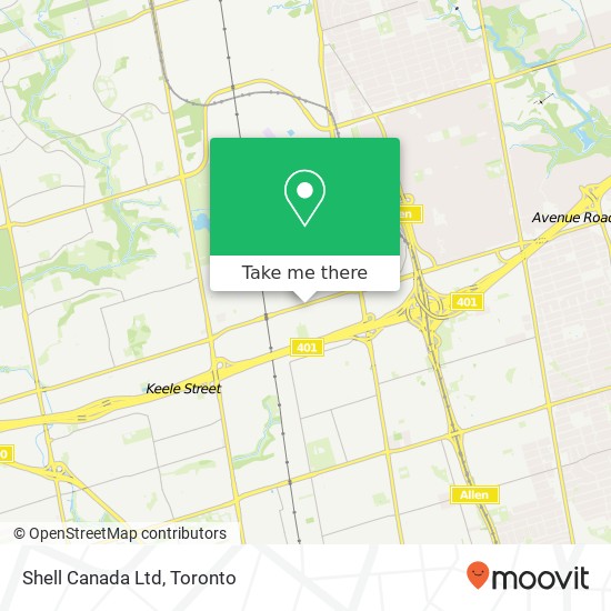 Shell Canada Ltd map
