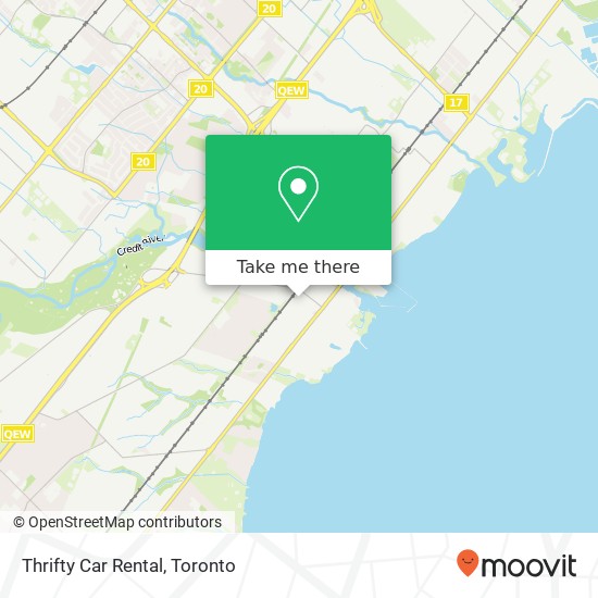 Thrifty Car Rental map