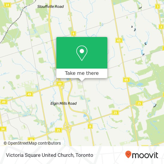 Victoria Square United Church map