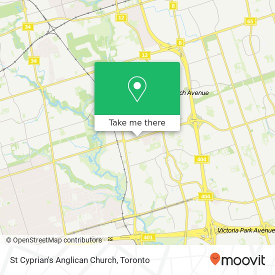 St Cyprian's Anglican Church map