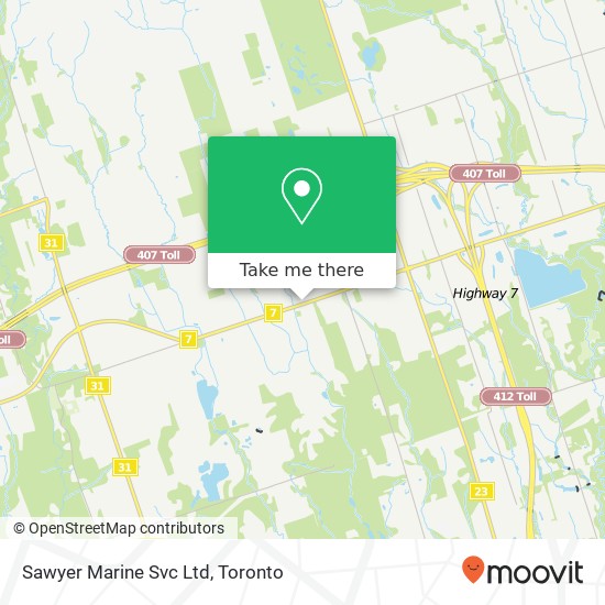 Sawyer Marine Svc Ltd map
