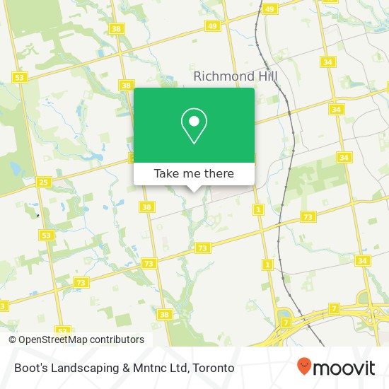 Boot's Landscaping & Mntnc Ltd map