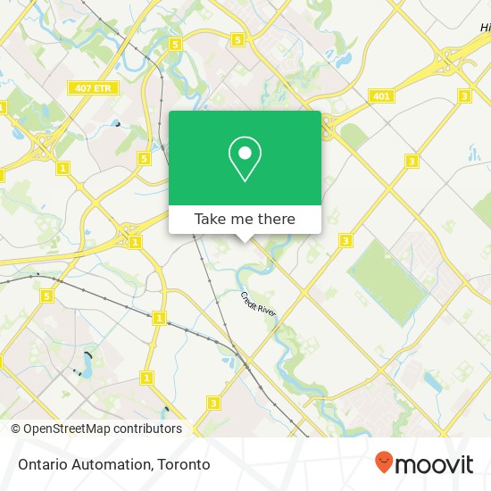 Ontario Automation map