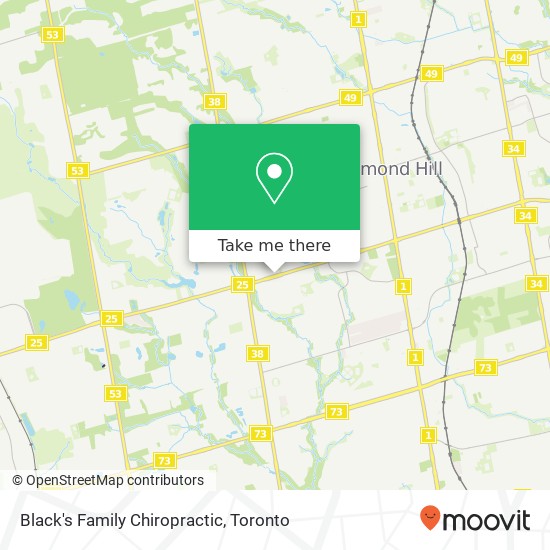 Black's Family Chiropractic map