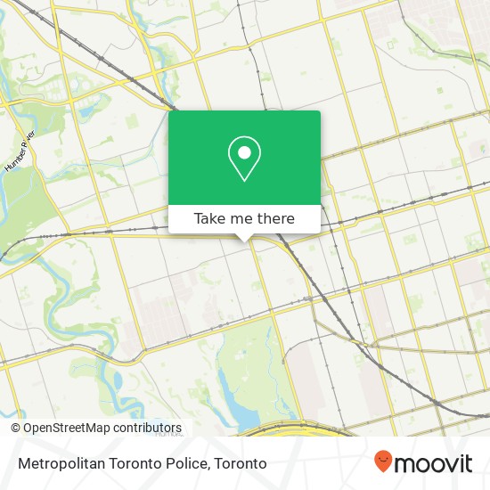 Metropolitan Toronto Police map