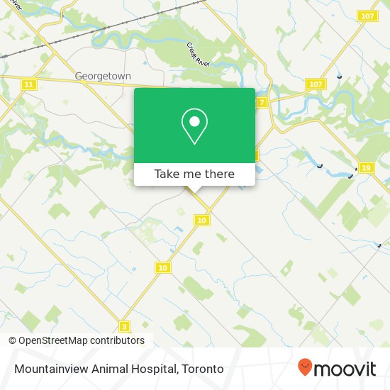 Mountainview Animal Hospital map