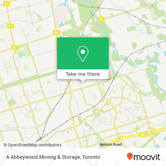 A Abbeywood Moving & Storage map