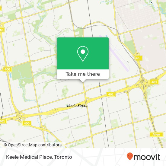 Keele Medical Place map