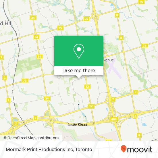 Mormark Print Productions Inc map