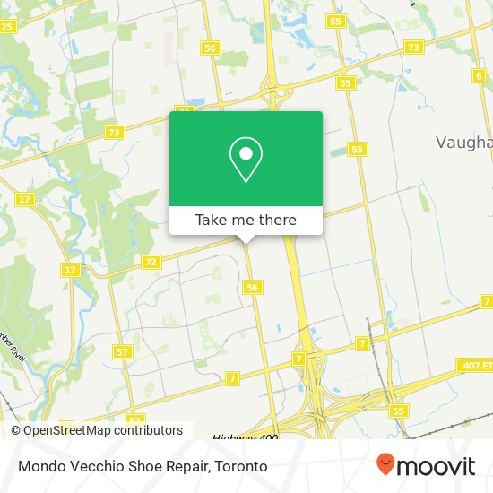 Mondo Vecchio Shoe Repair map