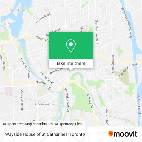 Wayside House of St Catharines map