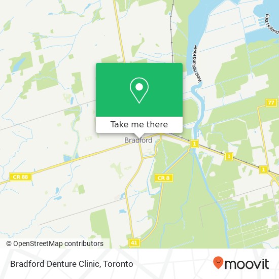 Bradford Denture Clinic map