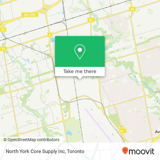 North York Core Supply Inc map