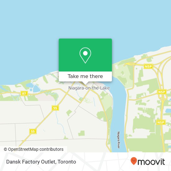 Dansk Factory Outlet map