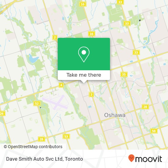 Dave Smith Auto Svc Ltd map