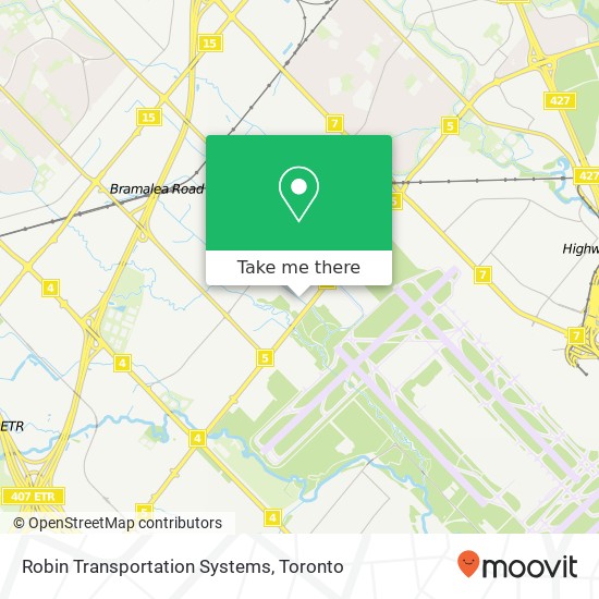 Robin Transportation Systems map