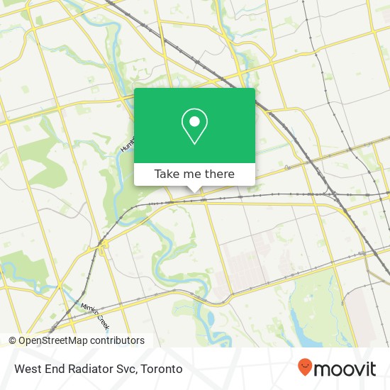 West End Radiator Svc map