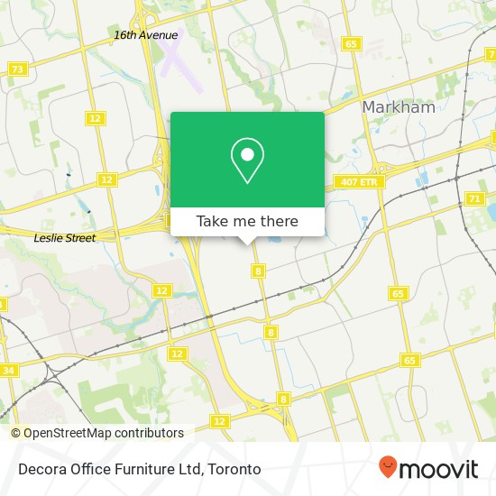 Decora Office Furniture Ltd map