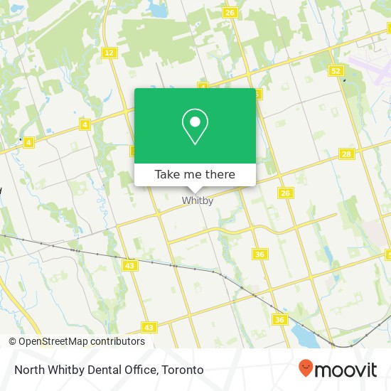 North Whitby Dental Office map