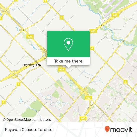 Rayovac Canada map