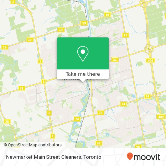 Newmarket Main Street Cleaners map