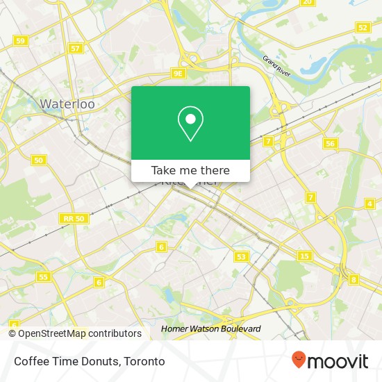 Coffee Time Donuts map