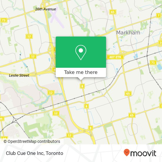 Club Cue One Inc map