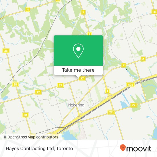 Hayes Contracting Ltd map