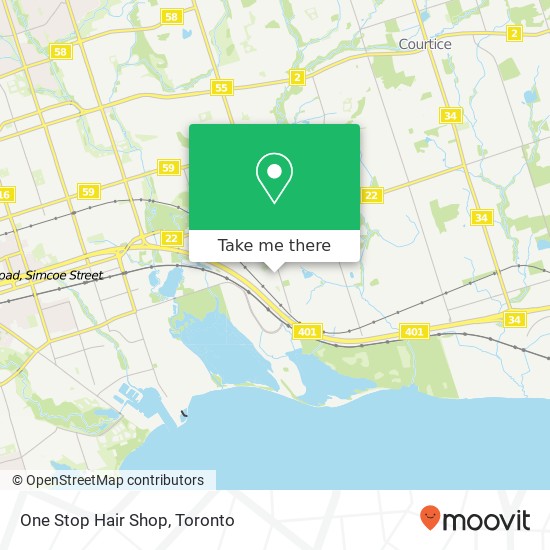 One Stop Hair Shop map